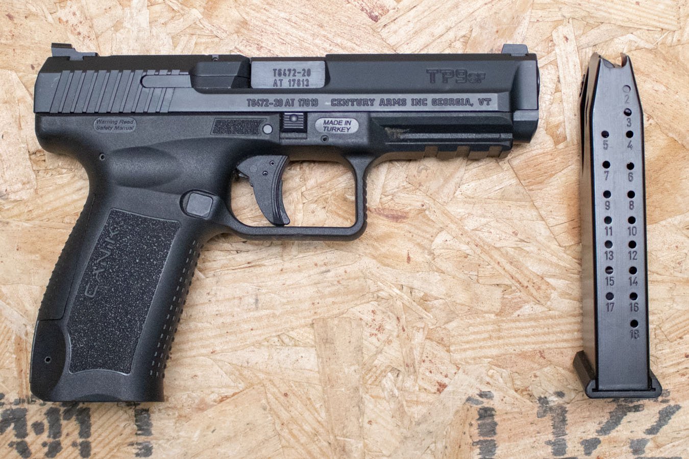CANIK TP9SF 9mm Police Trade-In Pistol Striker Fired