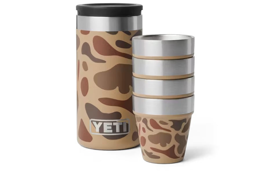 YETI Shot Glasses with Carrying Case Wetland Camo