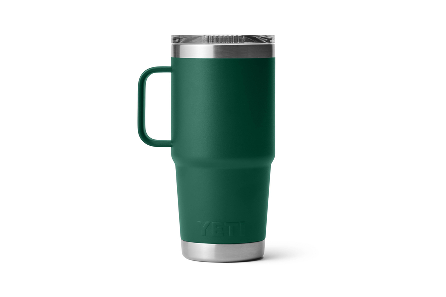 YETI Rambler 20oz Travel Mug Black Forest Green