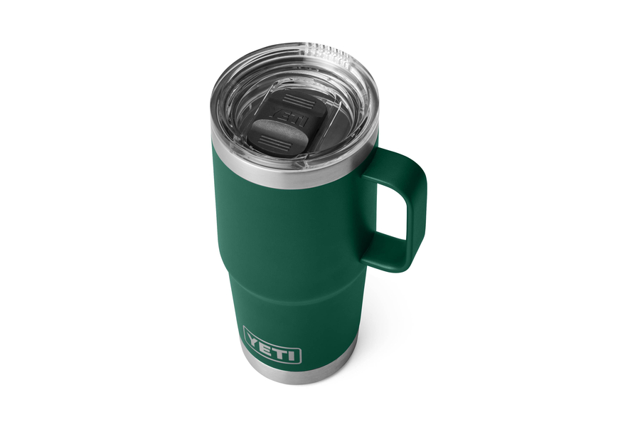 YETI Rambler 20oz Travel Mug Black Forest Green