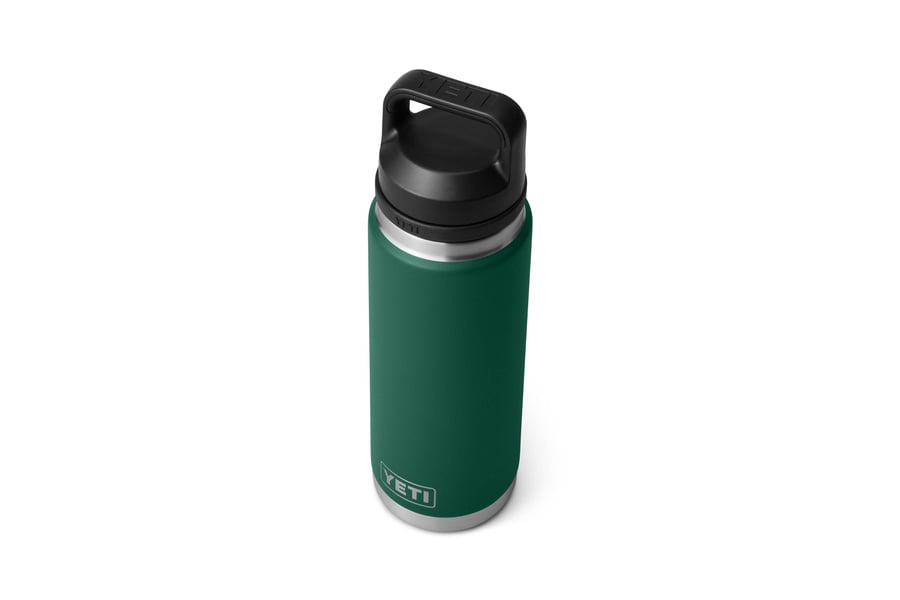 YETI COOLERS Rambler 26oz Bottle with Chug Cap Black Forest Green