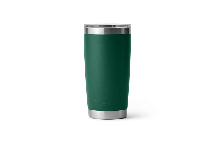 YETI COOLERS Rambler 20oz Tumbler with Magslider Lid Black Forest Green