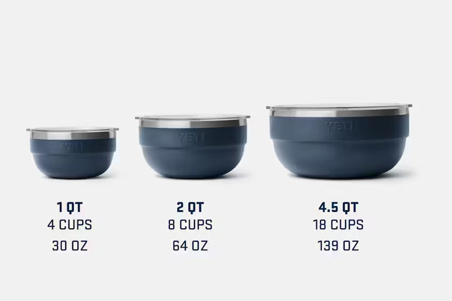 YETI COOLERS 2Qt Insulated Bowl Navy