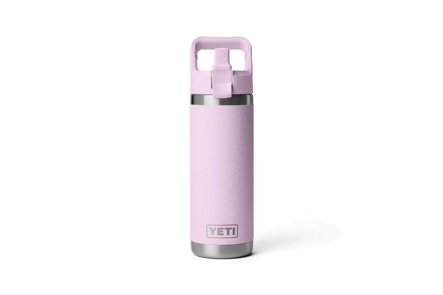 YETI Rambler 18 oz Water Bottle with Color Match Straw Cap Cherry Blossom