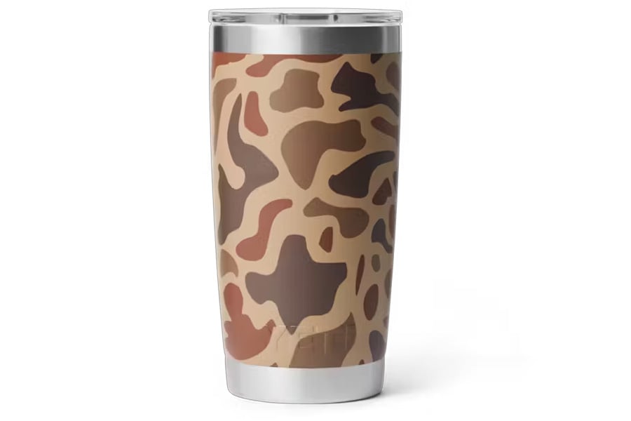 YETI COOLERS Rambler 20oz Tumbler with Magslider Lid Wetlands Camo
