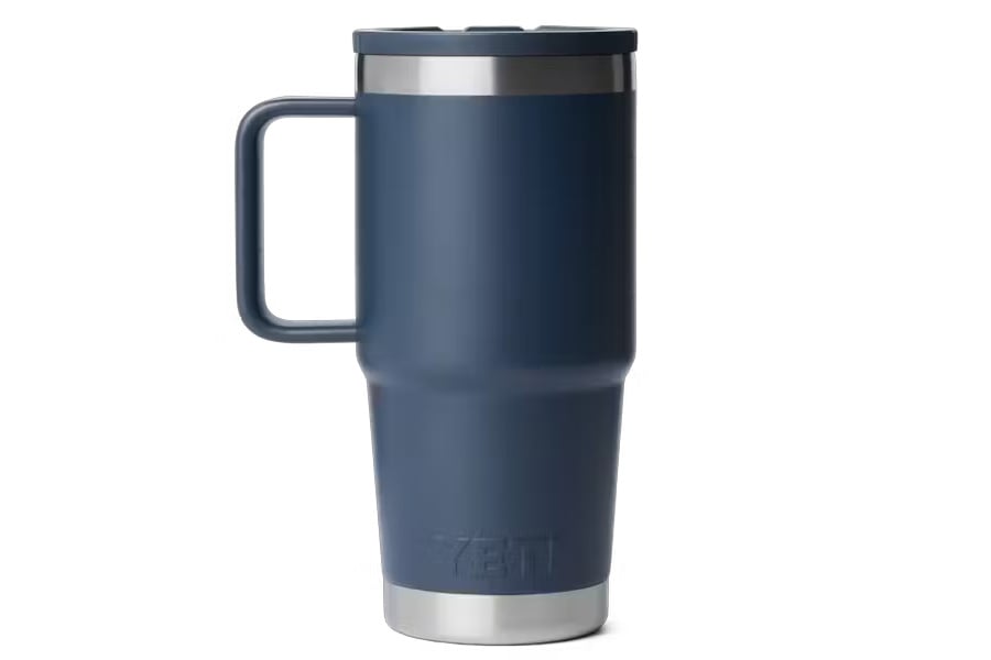 YETI Rambler 20oz Travel Mug with Straw Navy
