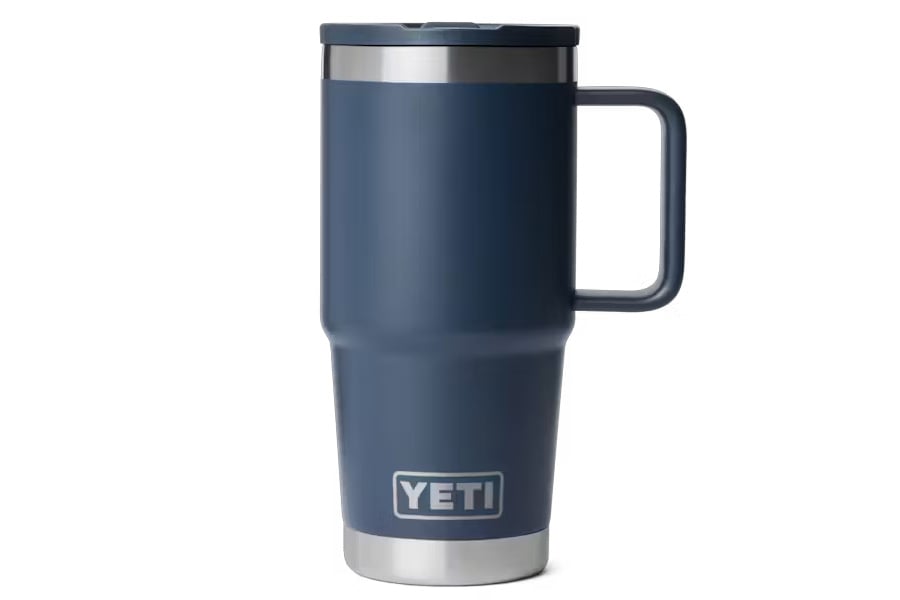 YETI Rambler 20oz Travel Mug with Straw Navy