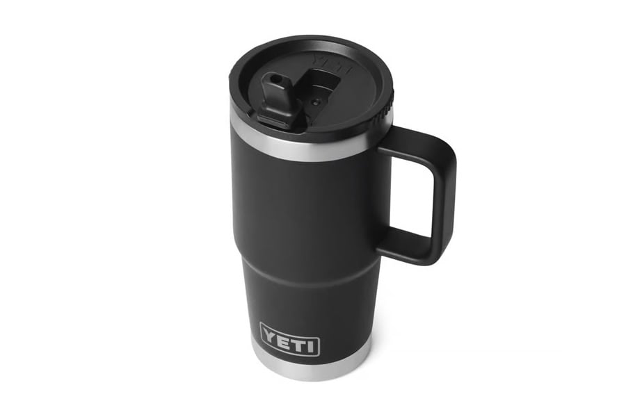 YETI Rambler 20oz Travel Mug with Straw Black