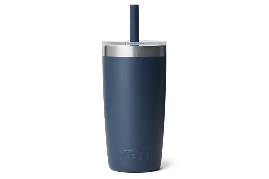 YETI Rambler Jr. 10oz Tumbler with Silicon Straw Lid Navy