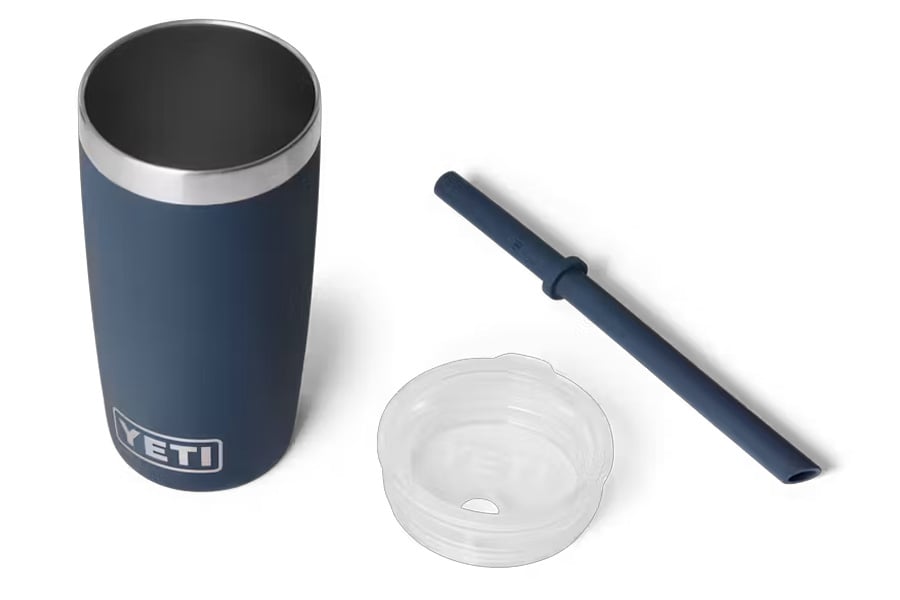 YETI Rambler Jr. 10oz Tumbler with Silicon Straw Lid Navy