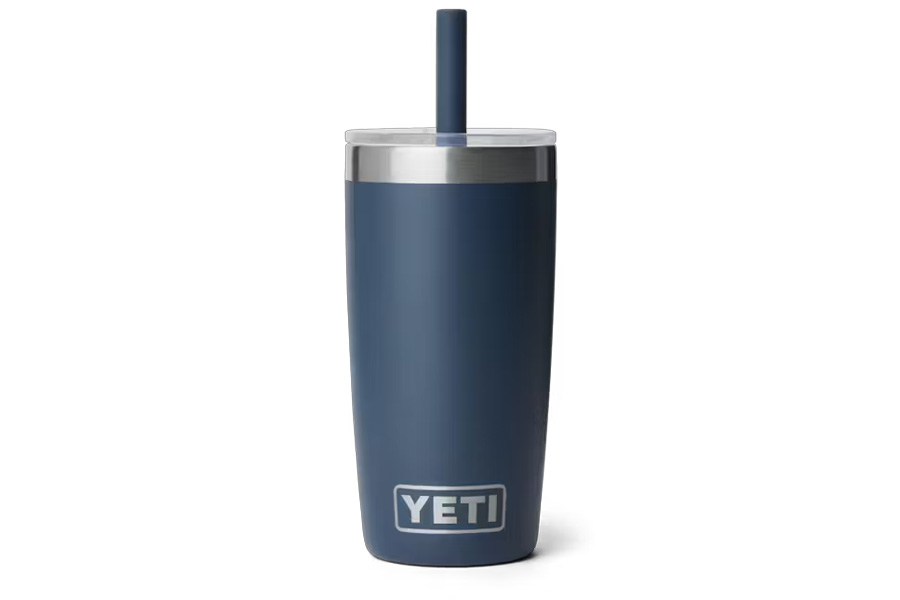 YETI Rambler Jr. 10oz Tumbler with Silicon Straw Lid Navy