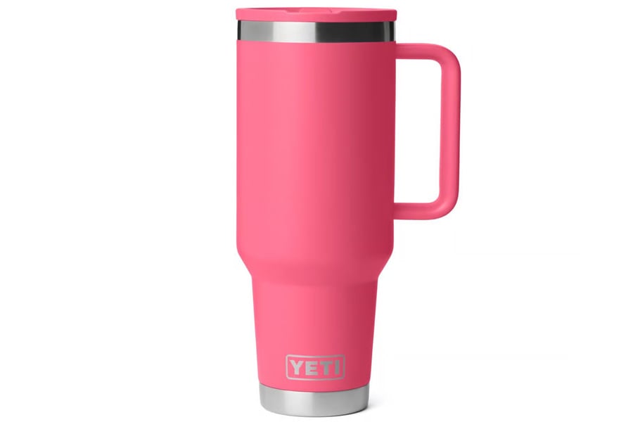 YETI 40oz Travel Rambler with Straw Mug Tropical