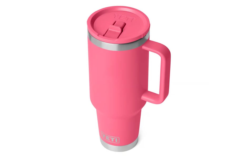 YETI 40oz Travel Rambler with Straw Mug Tropical