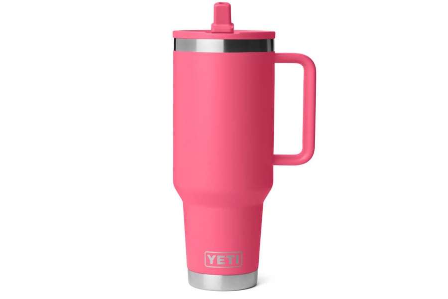 YETI 40oz Travel Rambler with Straw Mug Tropical