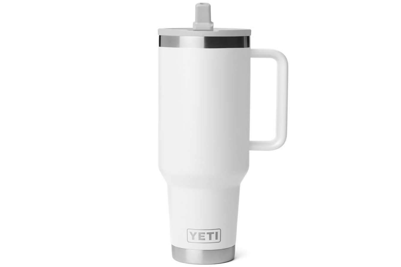YETI Rambler 40oz Travel Mug with Straw White