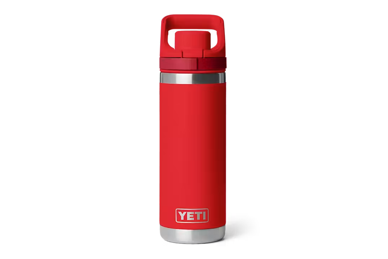 YETI Rambler 18oz Flip Chug Water Bottle Rescue Red