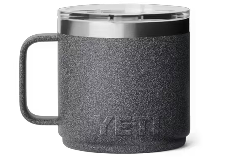 YETI 14Oz Rambler Stackable Mug with Durasip Ceramic Linning, Black Stone