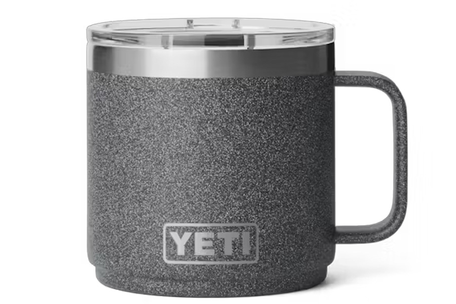 YETI 14Oz Rambler Stackable Mug with Durasip Ceramic Linning, Black Stone