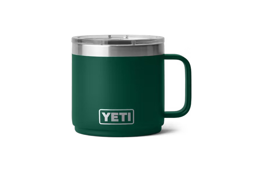 YETI Rambler 14oz Mug with MagSlider Lid Black Forest Green