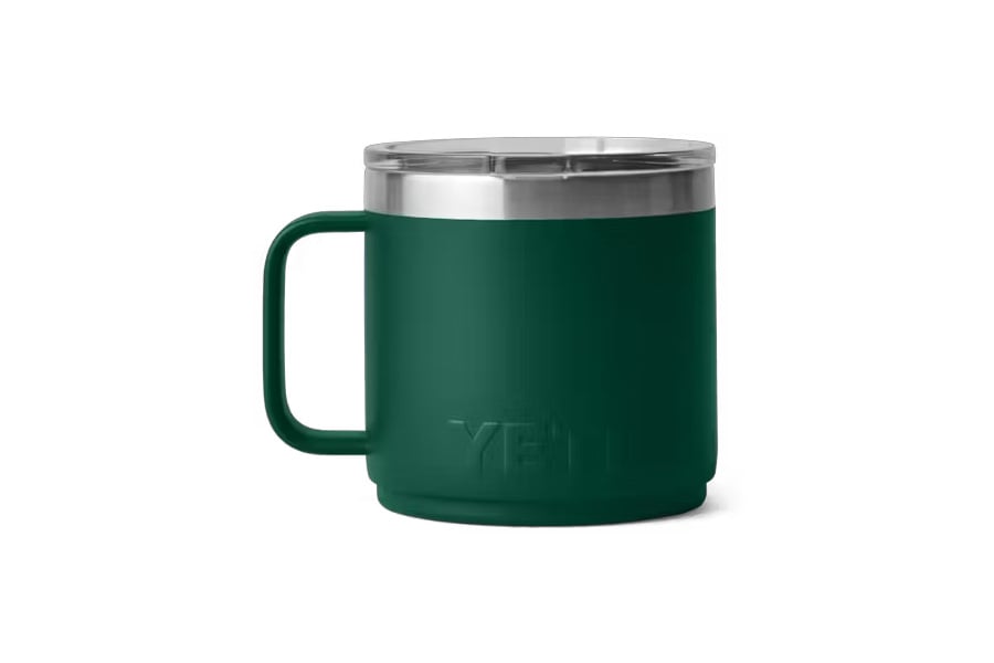 YETI Rambler 14oz Mug with MagSlider Lid Black Forest Green