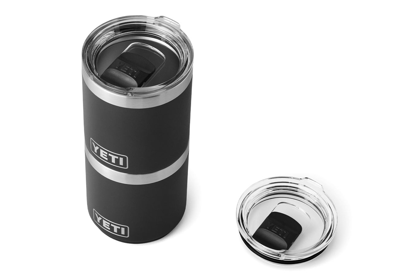 YETI COOLERS Rambler 10 oz Stackable Lowball 2.0 Black Magslider Lid