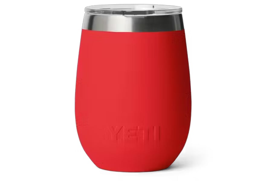 YETI Rambler 10oz Wine MagSlider Lid Rescue Red