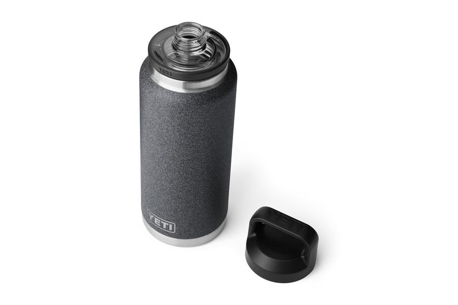 YETI Rambler 36oz Bottle with Chug Cap Black Stone