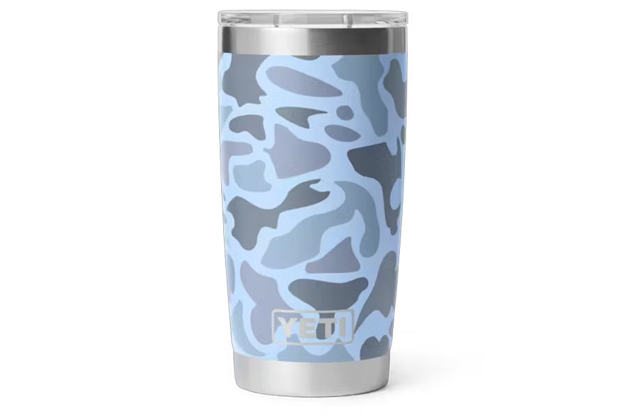 YETI Rambler 20 Oz Tumbler with Magslider Lid  Blue Camo