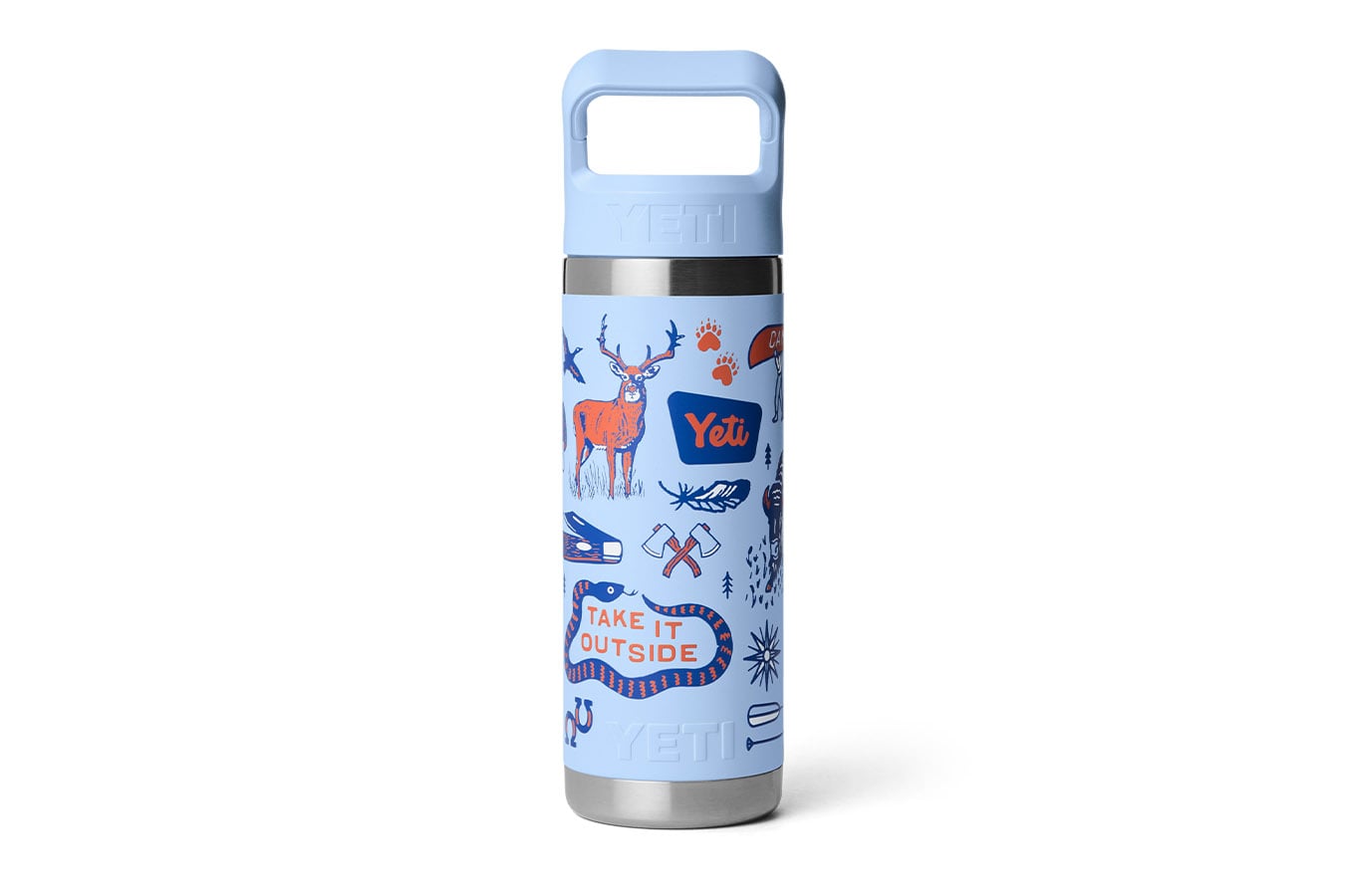 YETI Rambler 18 oz Water Bottle Big Sky Summer Camp