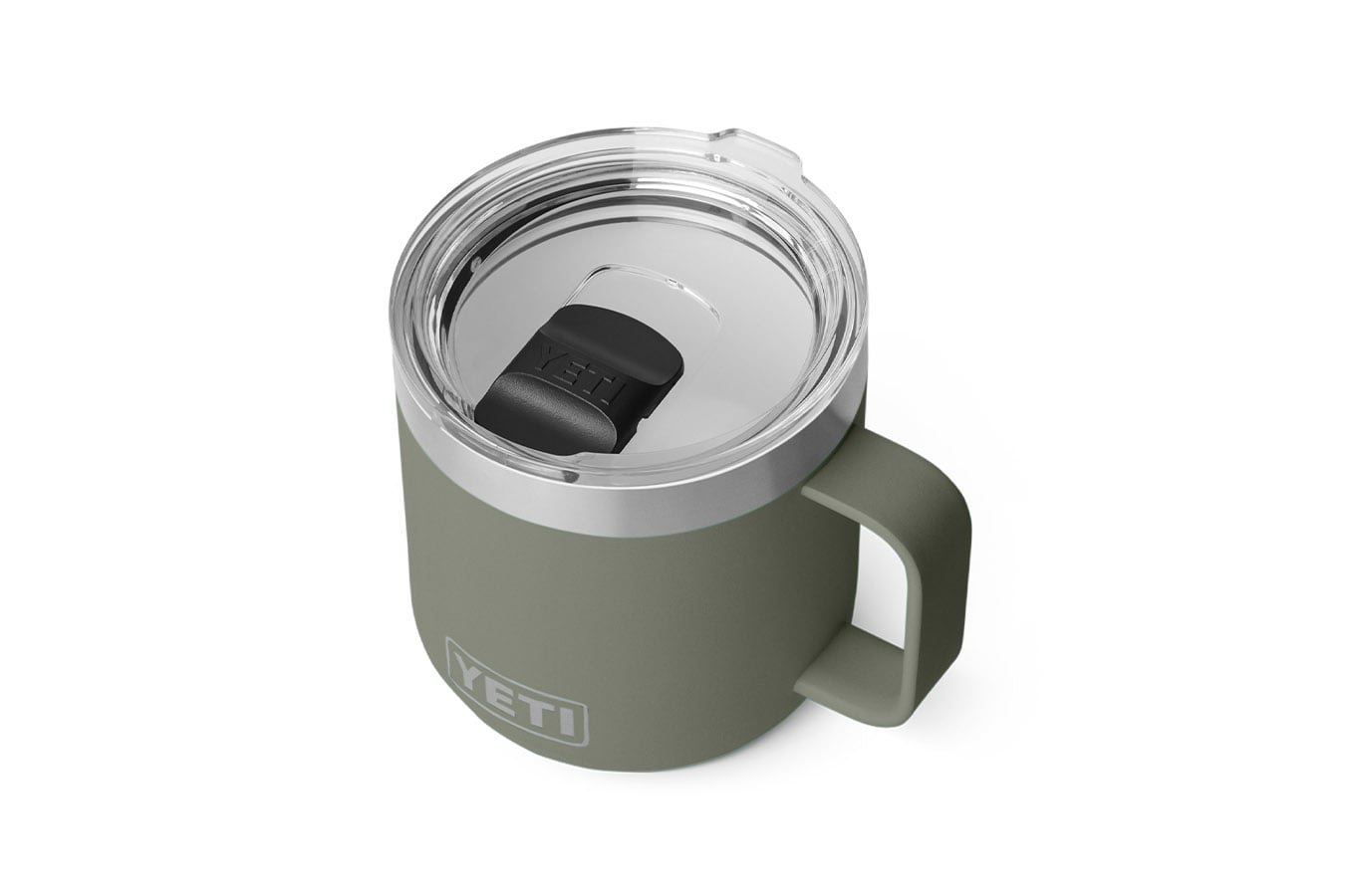 YETI Rambler 14 oz Ceramic Mug with Magslider Lid Pampa Green