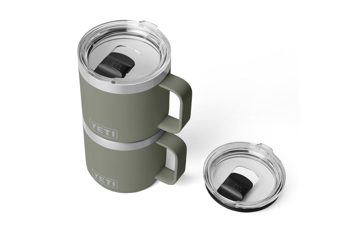 YETI Rambler 14 oz Ceramic Mug with Magslider Lid Pampa Green