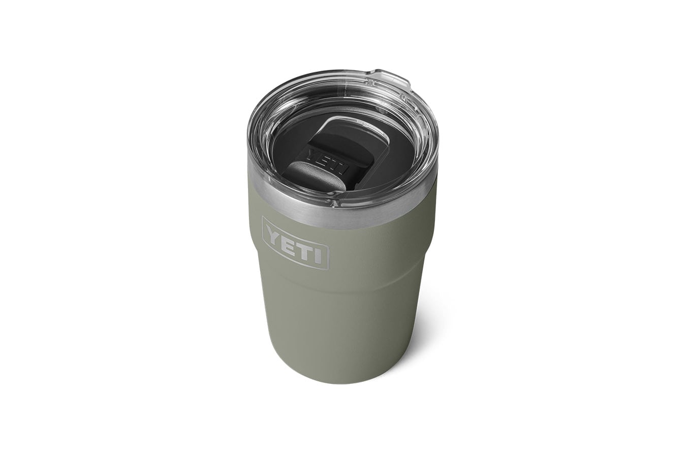 YETI COOLERS Rambler 16 oz Stackable Cup with Magslider Lid Pampa Green