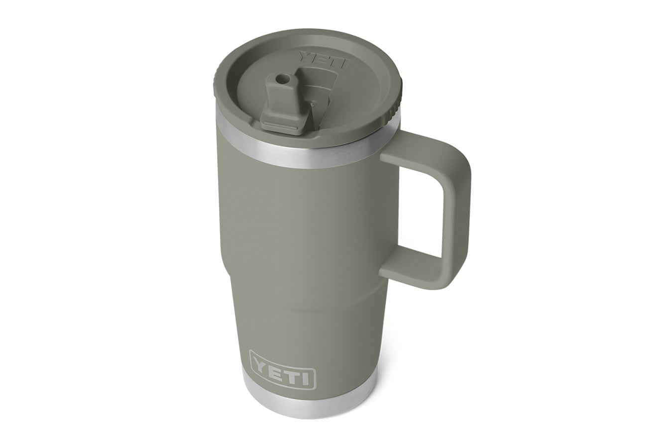 YETI Rambler 20 oz Travel Straw Mug Pampa Green