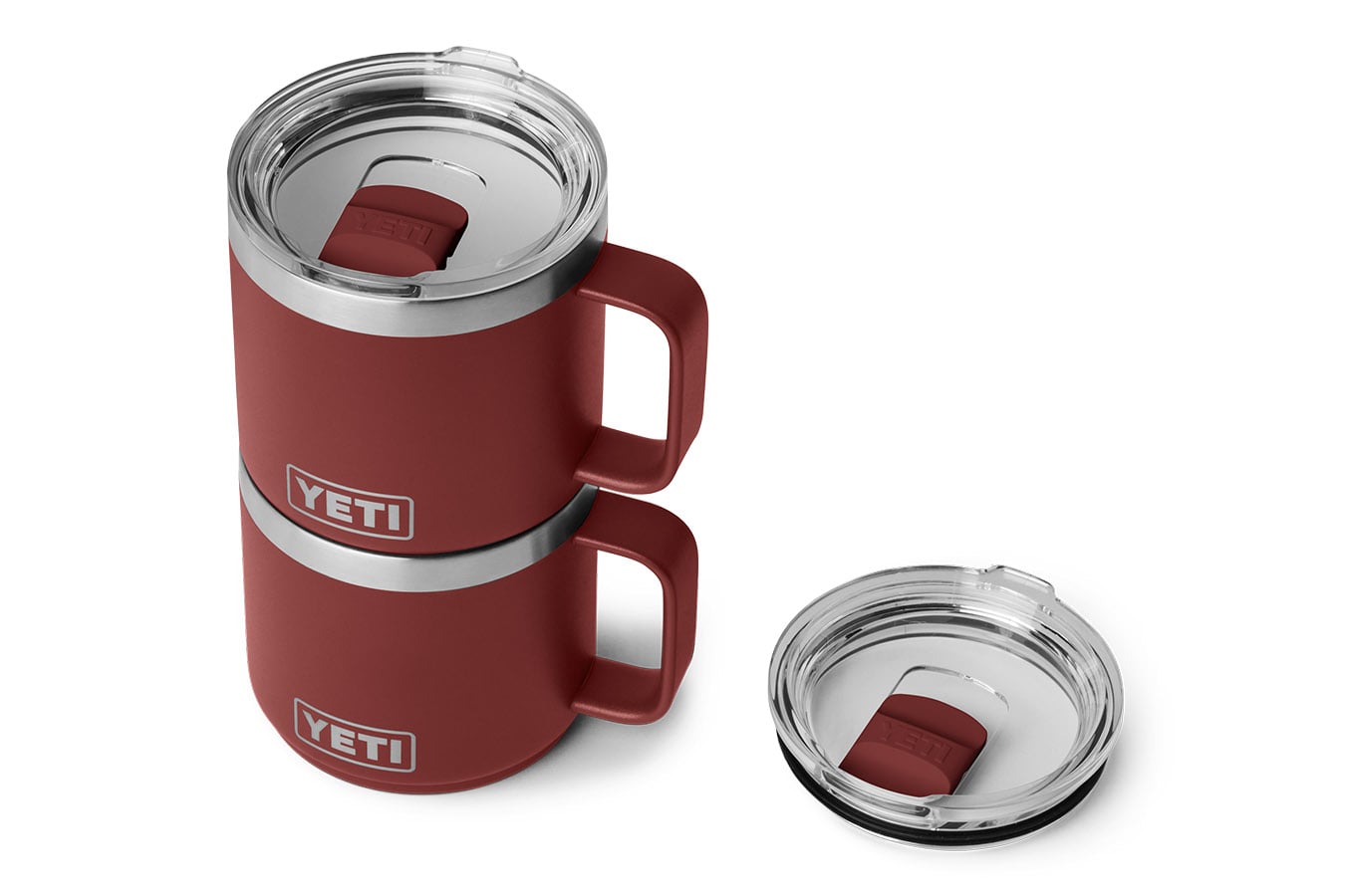 YETI Rambler 14 oz Ceramic Mug with Magslider Lid Stag Red