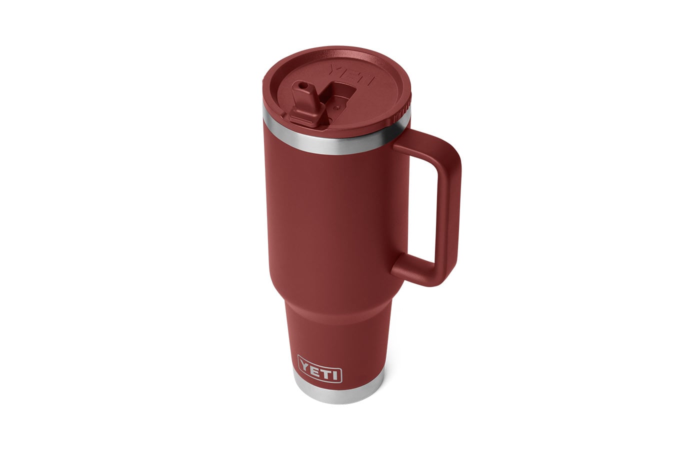 YETI Rambler 40 oz Travel Straw Mug Stag Red