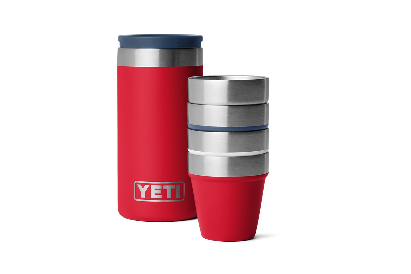 YETI COOLERS YETI Shot Glasses with Case Red White and Blue
