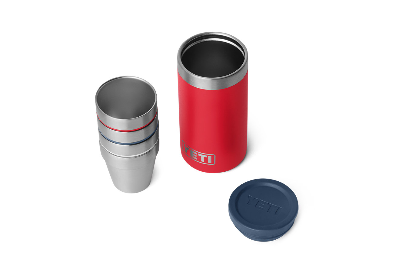 YETI COOLERS YETI Shot Glasses with Case Red White and Blue
