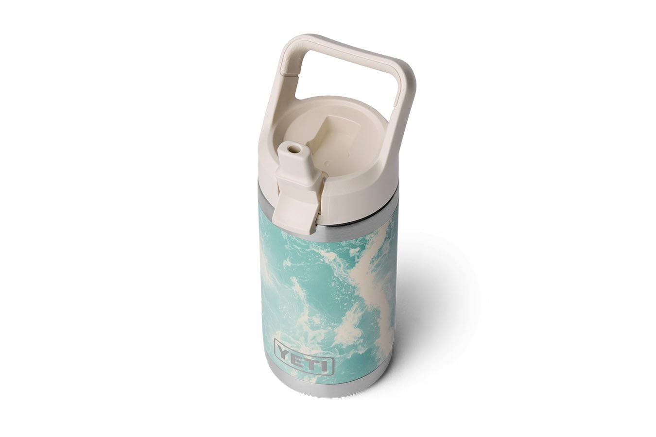 YETI Rambler Jr. 12 oz Kids Water Bottle with Straw Cap Sea View
