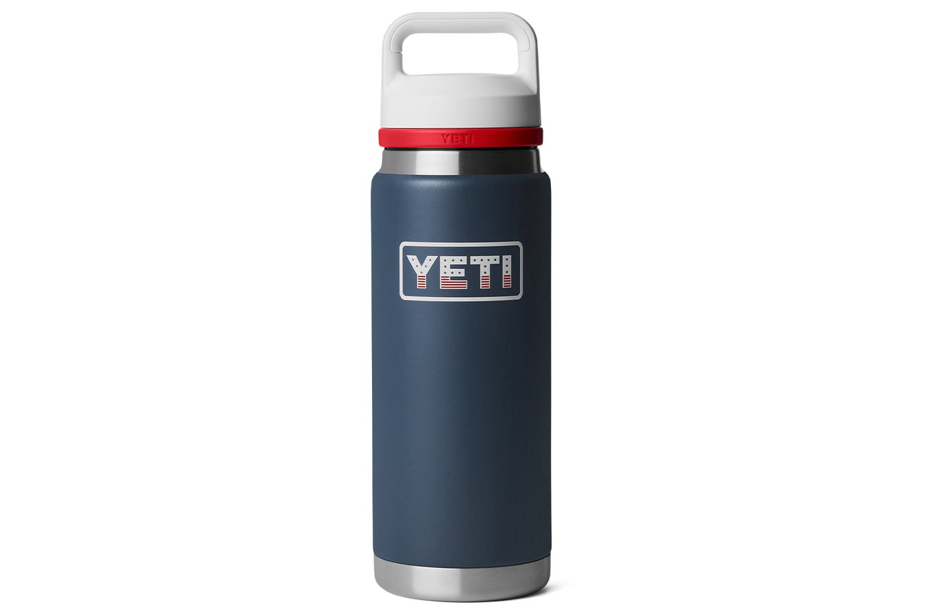 YETI Rambler 26oz Water Bottle with Chug Cap and Patriotic Badge
