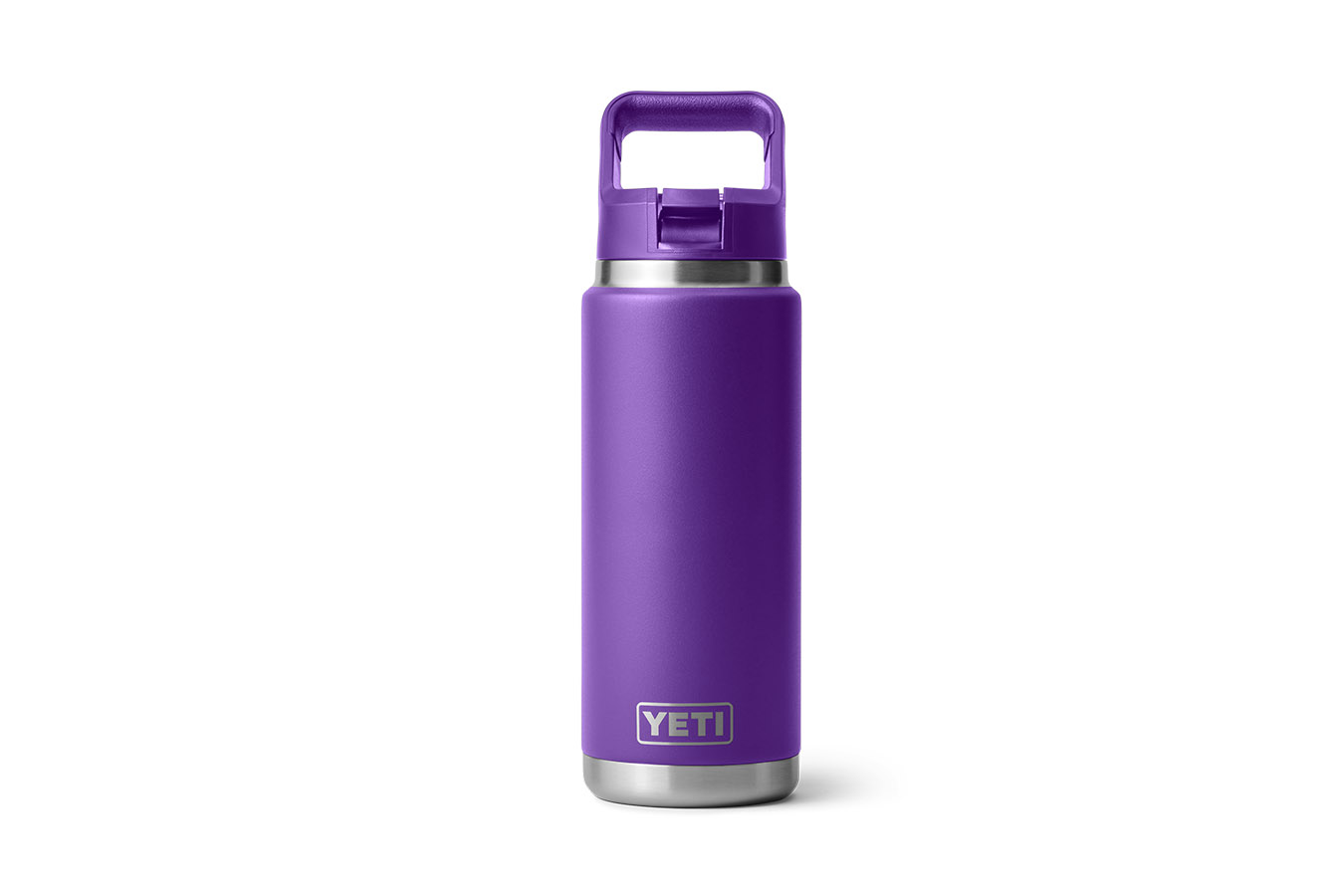 YETI Rambler 26 oz Water Bottle with Straw Cap Pace Purple