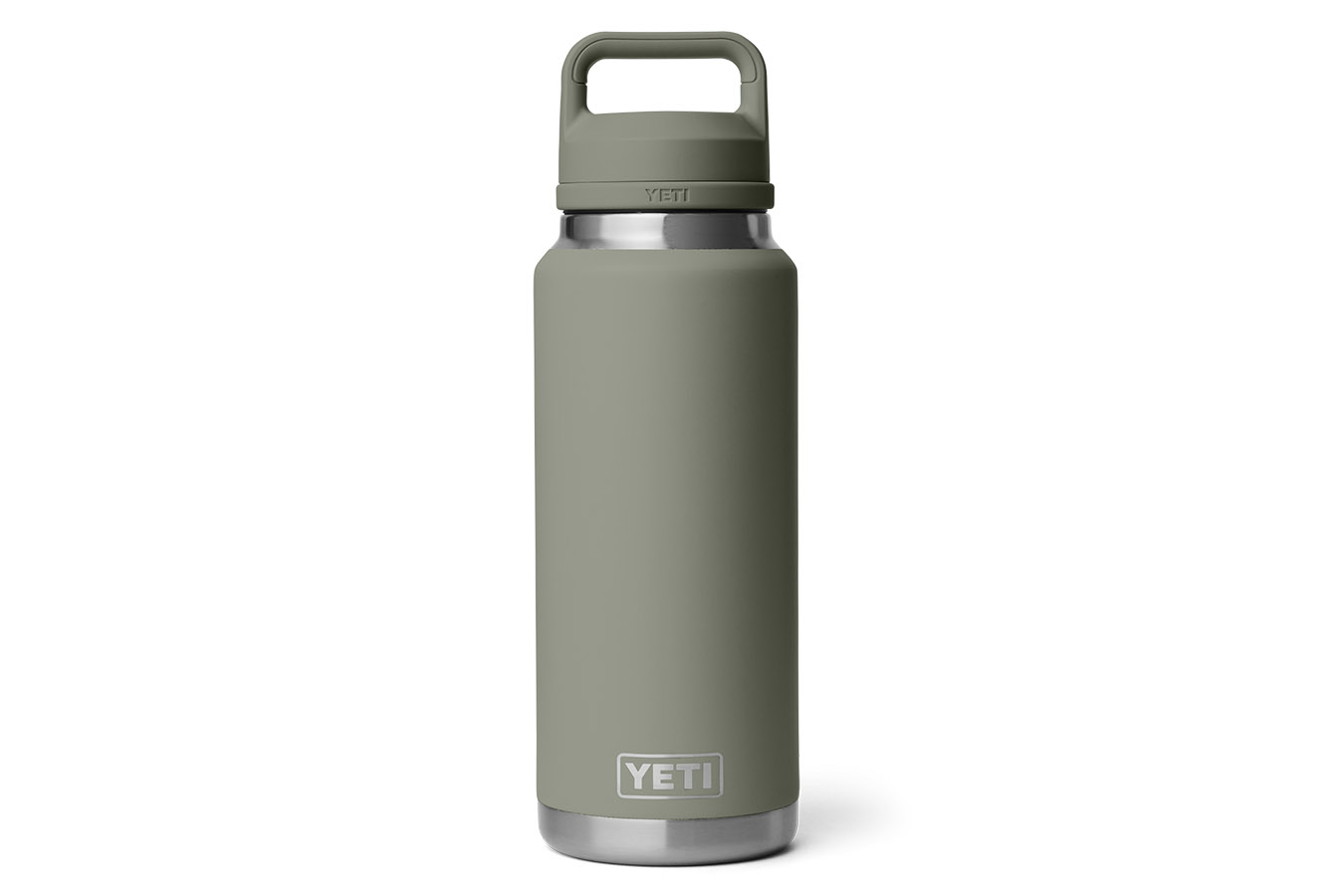 YETI COOLERS Rambler 36 oz Water Bottle Chug Cap Pampa Green