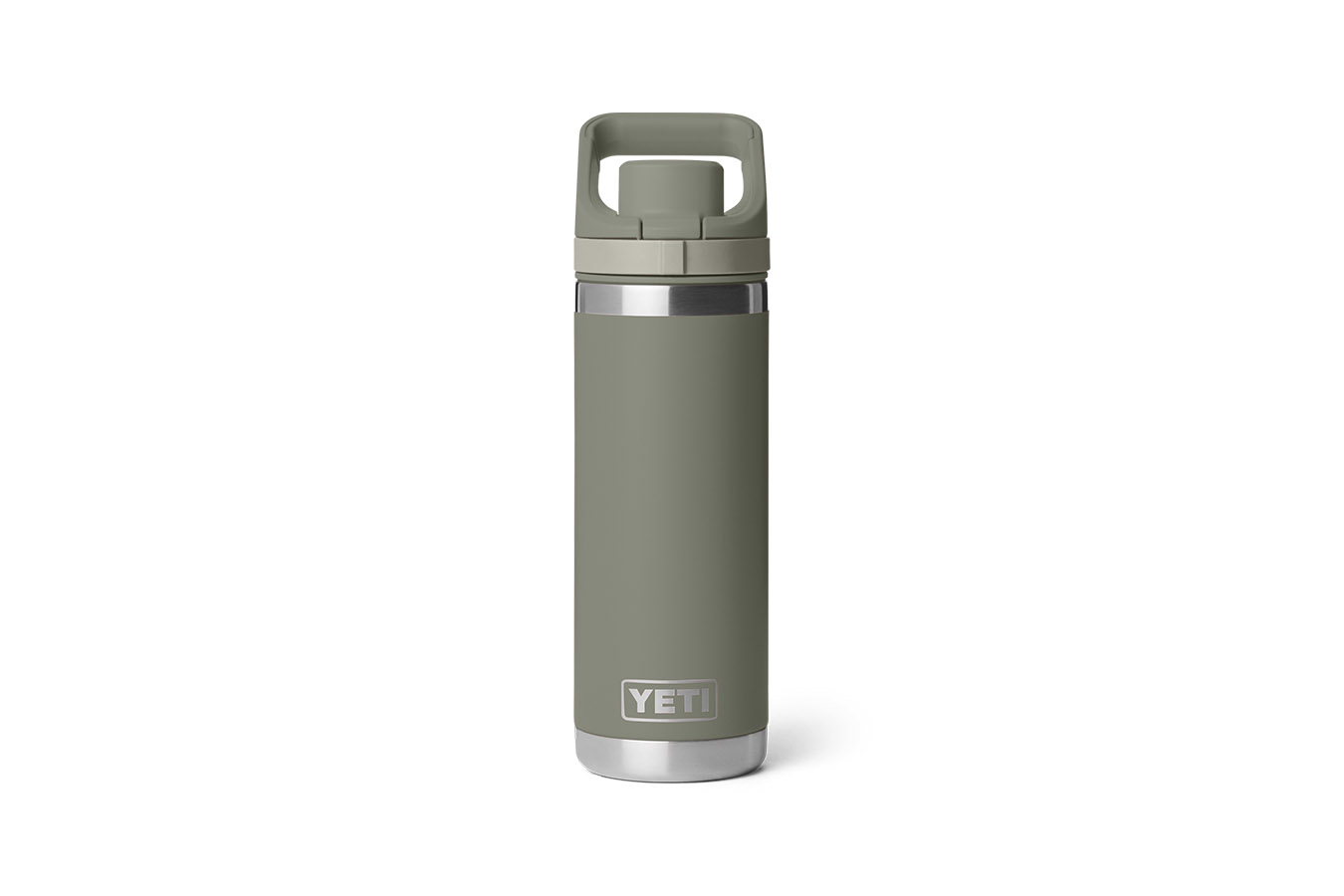 YETI Rambler 18 oz Water Bottle with Flip Chug Cap Pampa Green