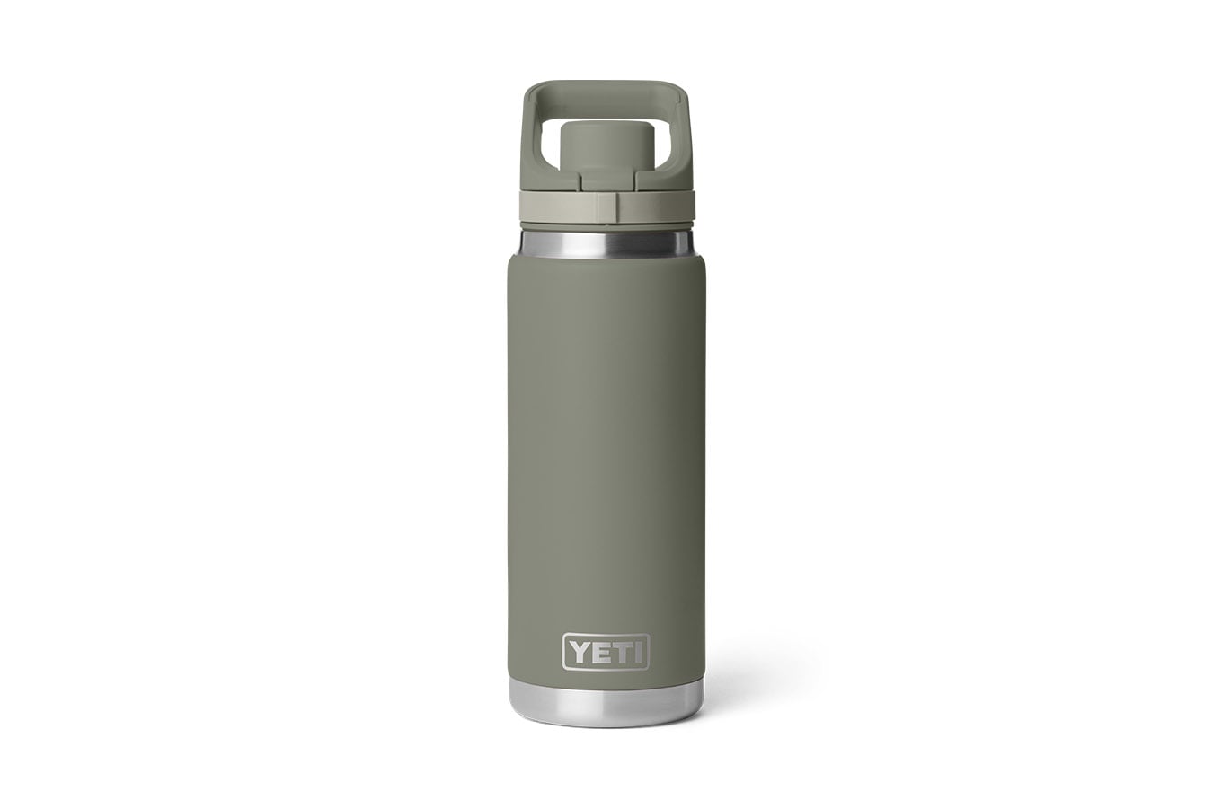 YETI Rambler 26 oz Water Bottle with Flip Chug Cap Pampa Green