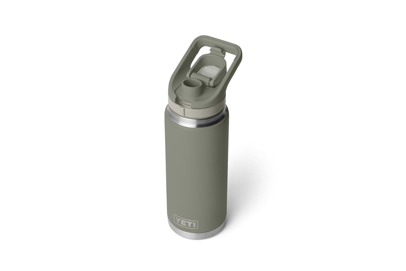 YETI Rambler 26 oz Water Bottle with Flip Chug Cap Pampa Green