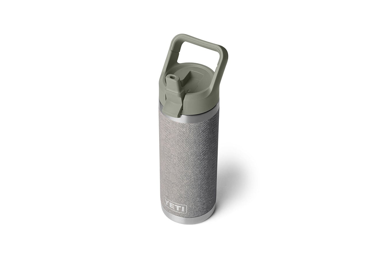 YETI COOLERS Rambler 18 oz Water Bottle with Straw Cap Riverhead Green