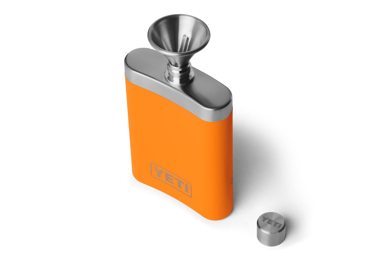 YETI COOLERS Flask Upland Bird in King Crab Orange