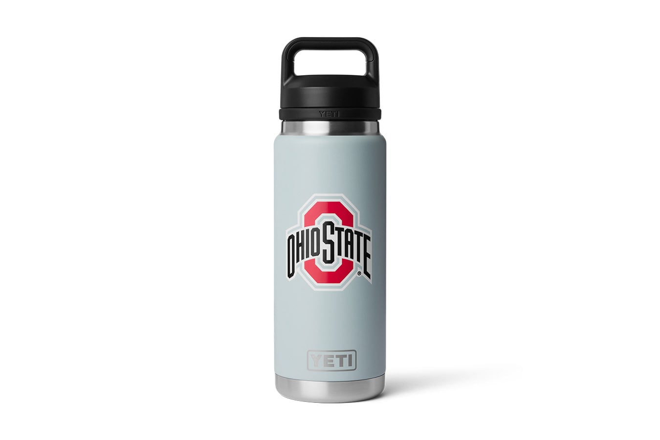 YETI COOLERS Buckeyes 26 oz Rambler Water Bottle with Chug Cap