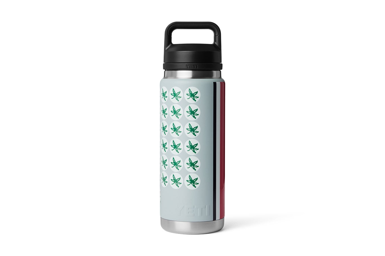 YETI COOLERS Buckeyes 26 oz Rambler Water Bottle with Chug Cap
