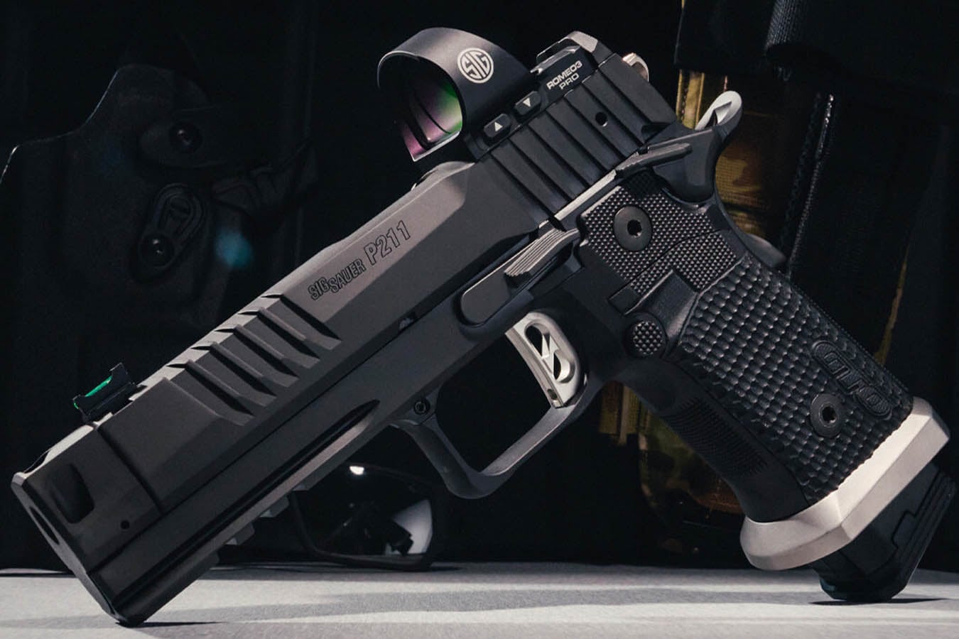 SIG SAUER P211-GTO 9mm Optic Ready Double Stack 1911 with ROMEO3 Pro 8 MOA  Reflex Sight