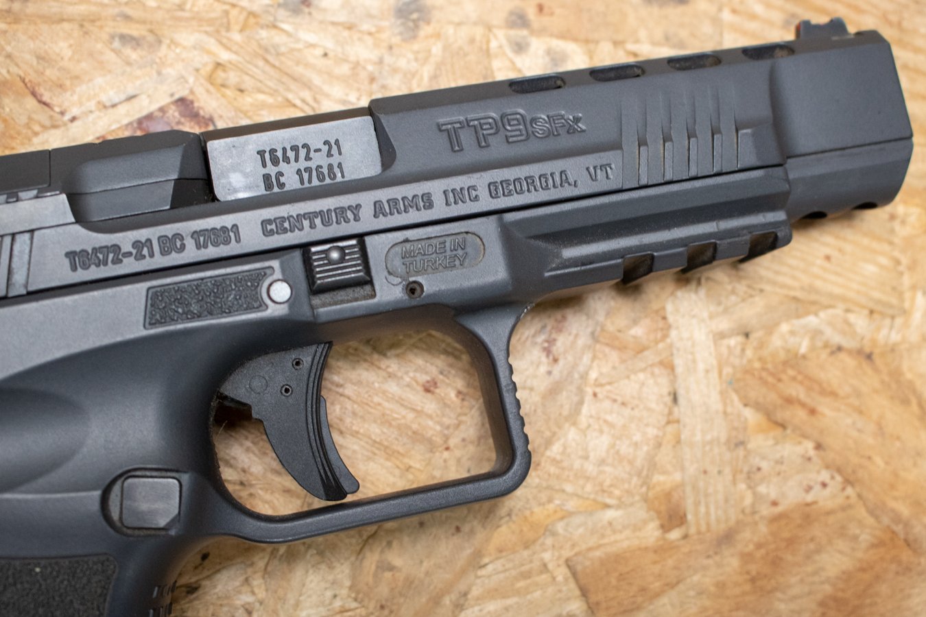 CANIK TP9SFX 9mm Police Trade-In Pistol with Ported Slide, Optics Ready